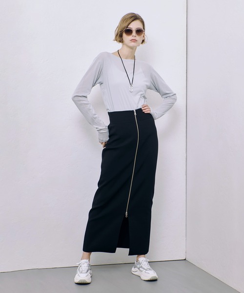 tシャツ シアーフライスロングスリープルオーバー レディース allureville tシャツ シアーフライスロングスリープルオーバー