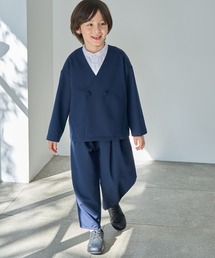 ハンドメイド【size130セットアップ】 pairmanon セットアップ ノーカラージャケット＆バルーンパンツ