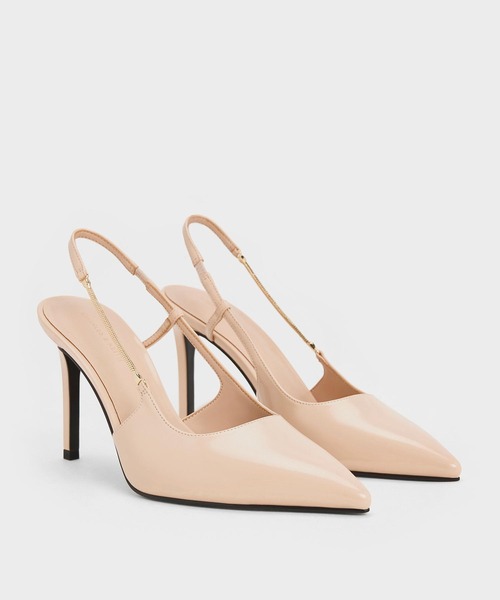 CHARLES ＆ KEITH（チャールズ&キース） パンプス チェーンアクセント