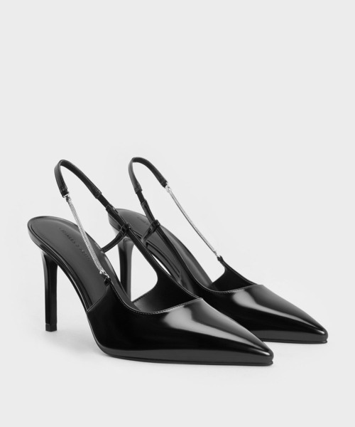 CHARLES ＆ KEITH（チャールズ&キース） パンプス チェーンアクセント