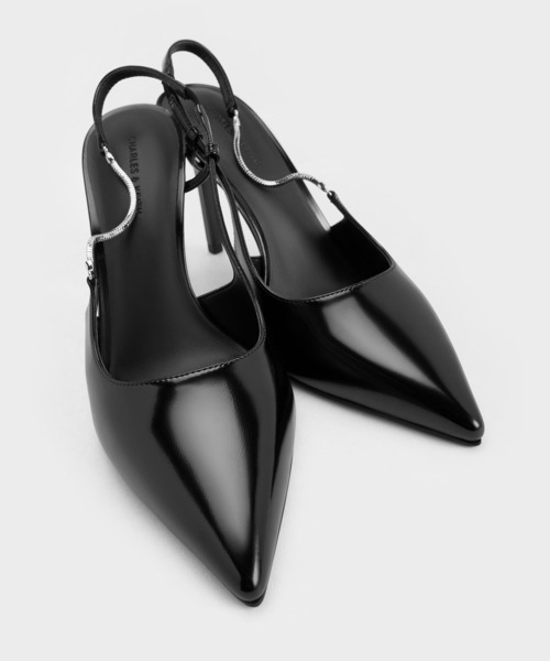 CHARLES ＆ KEITH（チャールズ&キース） パンプス チェーンアクセント