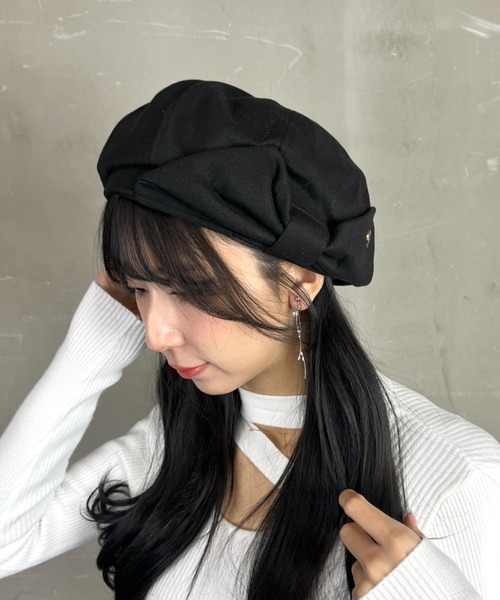 Loco Ocean（ロコオーシャン） 帽子 ベレー帽 クラシック ビックリボン