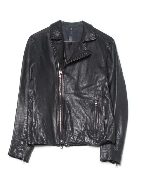 wjk レザーブルゾン SMALL ブラック メンズ : ZOZOTOWN Yahoo!店