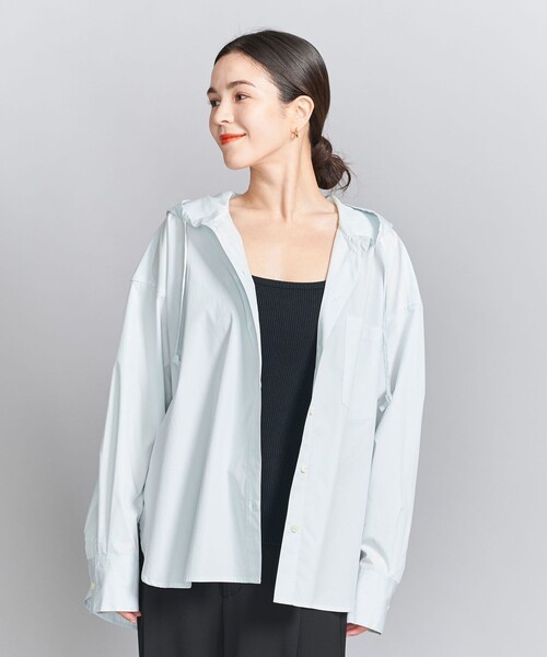 beauty&youth ブラウス シャツ フード ボリュームシャツ BEAUTY＆YOUTH UNITED ARROWS ブラウス シャツ フード