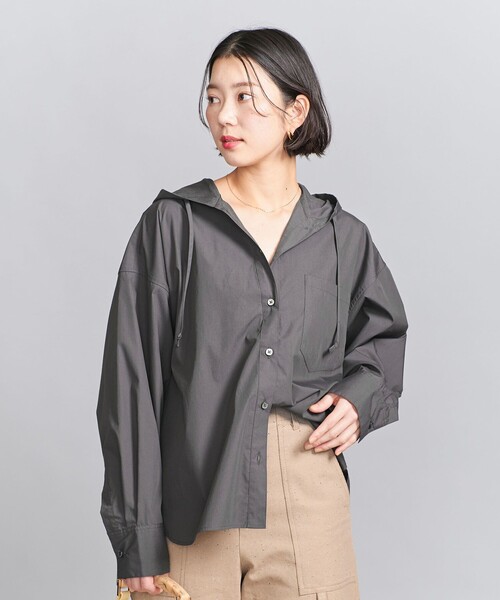 BEAUTY&YOUTH UNITED ARROWS - ロク ボリュームブラウス BEAUTY＆YOUTH UNITED ARROWS ブラウス シャツ フード