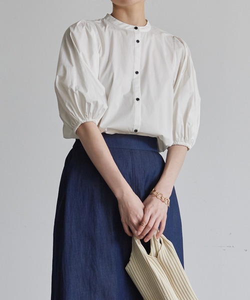 「Plage」 半袖ブラウス - ホワイト レディース plage ブラウス シャツ mini blouson レディース : ZOZOTOWN