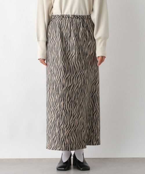 LEPSIM（レプシィム） スカート 光沢アニマル柄スカート 284101