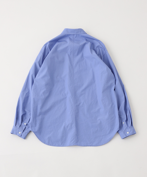 ATON シャツ (エイトン) SUVIN BROAD WASHED SHIRT BLAGGM0004 メンズ