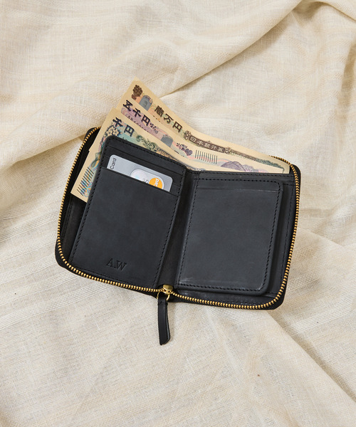 A_W 財布 アウ / ROUND ZIP PURSE プエブロレザーラウンドジップ二