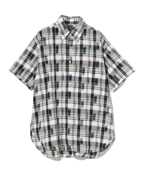 beams+ マドラスチェックシャツ クラシックフィット セール】マドラスチェック ボタンダウン S/S シャツ クラシック