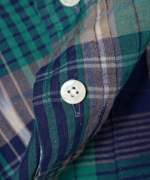 beams+ マドラスチェックシャツ クラシックフィット BEAMS+ シャツ マドラスチェック ボタンダウン S/S クラシック