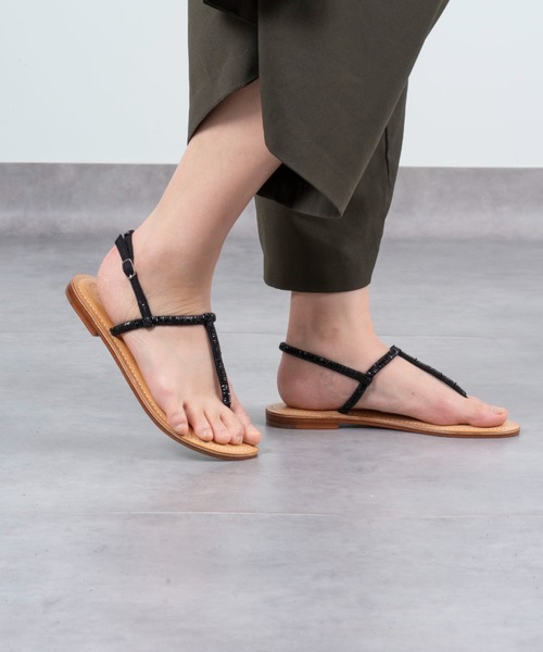 サンダル 「BALI BALI/バリバリ」フラットサンダル レディース