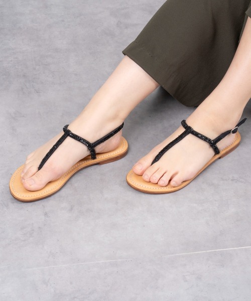 サンダル 「BALI BALI/バリバリ」フラットサンダル レディース