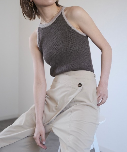 「Reurie'」 キャミソールニット FREE ブルー レディース_画像7
