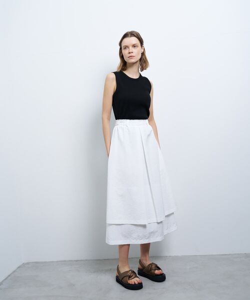 LANVIN en Bleu スカート 撥水レイヤードスカート : ZOZOTOWN Yahoo!店