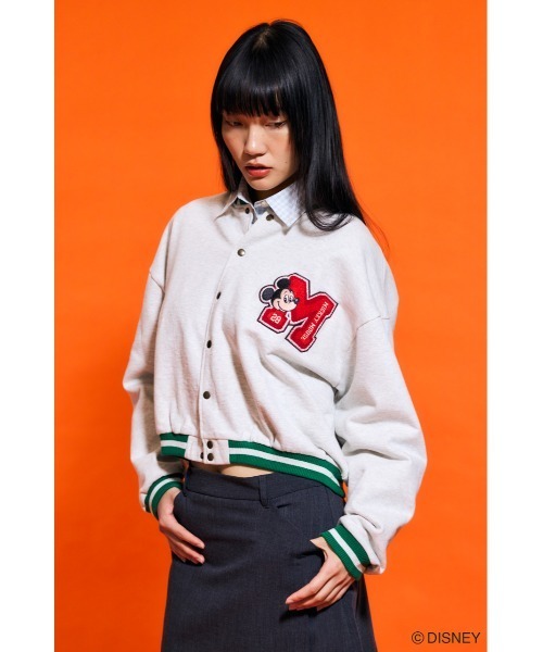 Disney apparel プロデュースby MOUSSY スタジャン ディズニー モンスターズインク スクールオブモンスター