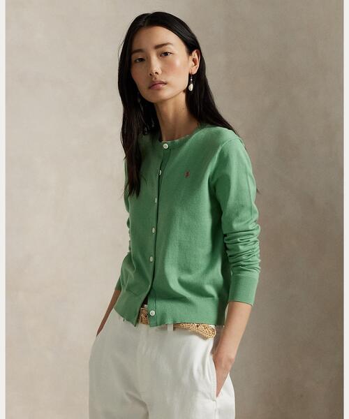 POLO RALPH LAUREN カーディガン コットンブレンド レディース