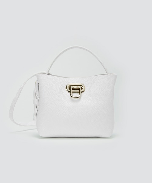 贅沢品 バッグ ショルダーバッグ PELLICO ANELLI WHITE TURNLOCK バッグ