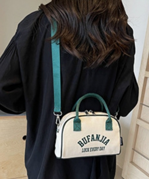 [美品]courreges ボストンバッグ レザー 2way ブランドロゴ 美品 courreges クレージュ レザー 2way ショルダーバッグ
