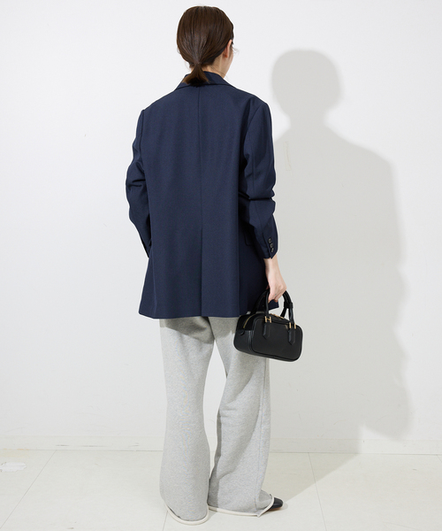SLOBE IENA コート アウター ツイルダブルブレストジャケット