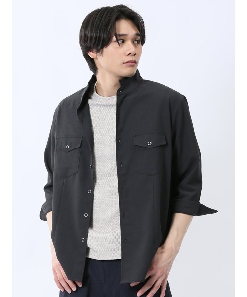 Renoma メンズ Lサイズ シャツ renoma HOMME シャツ 「ストレッチ」レノマ オム ジャガード