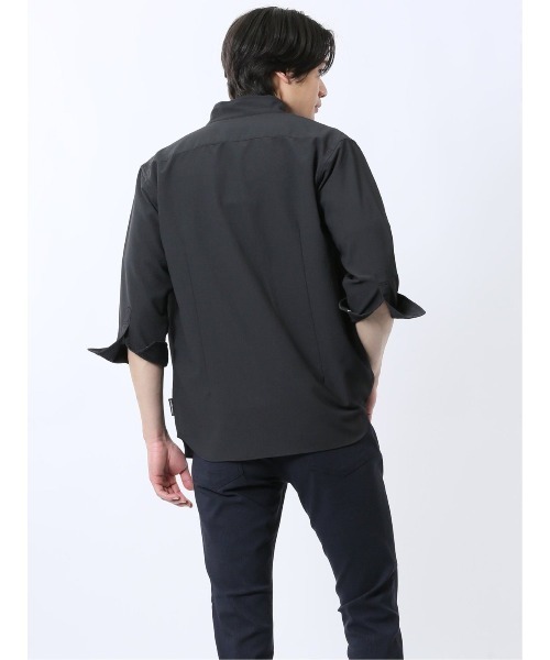 renoma シャツ 「ストレッチ」レノマ オム 楊柳 スタンドカラー7