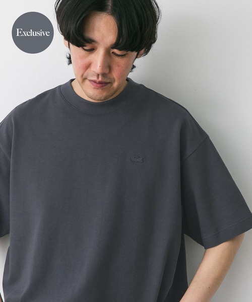 『別注』LACOSTE×DOORS　moss stitch ShortSleeve T-shirts LACOSTE tシャツ 「別注」LACOSTE×DOORS moss stitch