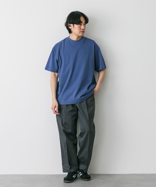 『別注』LACOSTE×DOORS　moss stitch ShortSleeve T-shirts LACOSTE tシャツ 「別注」LACOSTE×DOORS moss stitch