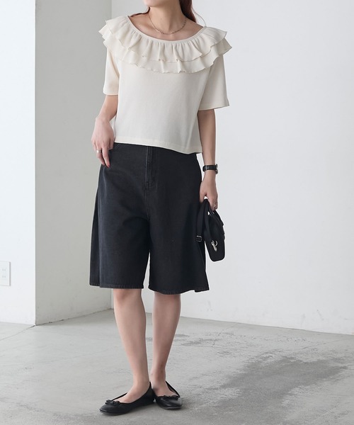 売れ筋商品|||イーブン アンド オド シャツ レディース トップス Blouse - green/white 楽天市場】【SALE／50%OFF】イージーケア柄ショートスリーブ