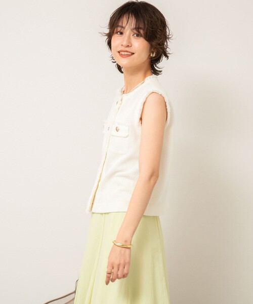 NOLLEY'S Sophi ベスト ジレ ラッセルフリンジベスト レディース