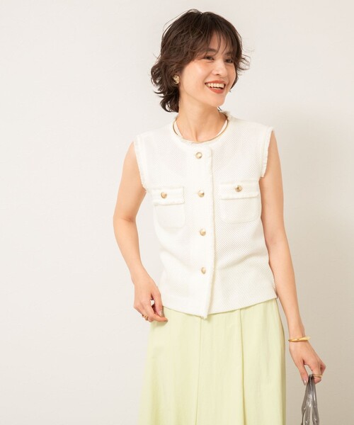 NOLLEY'S Sophi ベスト ジレ ラッセルフリンジベスト レディース