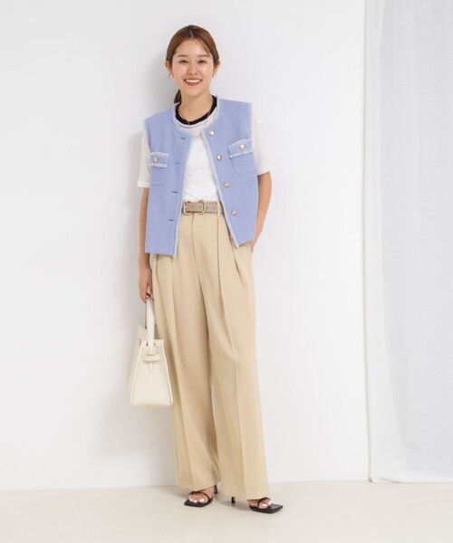 NOLLEY'S Sophi ベスト ジレ ラッセルフリンジベスト レディース