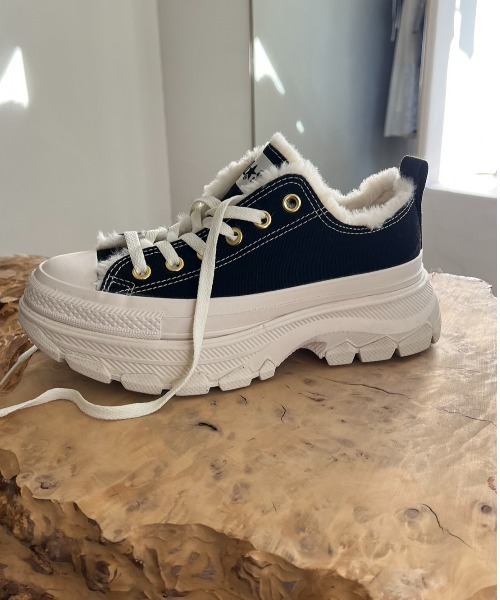 CONVERSE コンバース ロングスニーカー 裏地ボア オフホワイト　23cm コンバース CONVERSE スニーカー オールスター US ハイカット