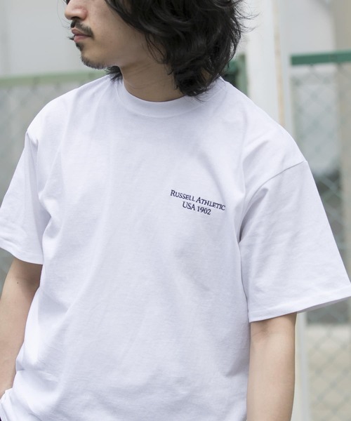 「URBAN RESEARCH」 「russell athletic」半袖Tシャツ MEDIUM ホワイト系その他 メンズ