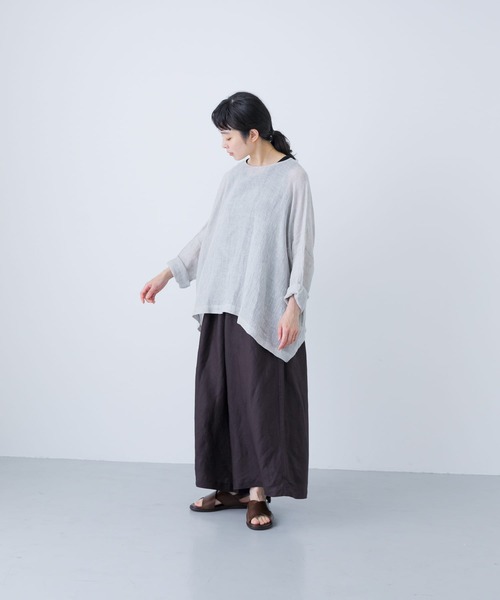 かぐれ（カグレ）の「リネンレーヨンワイドパンツ（その他パンツ