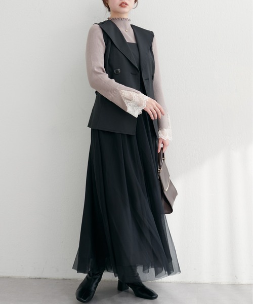 natural couture ワンピース ベストセットキャミワンピース : ZOZOTOWN