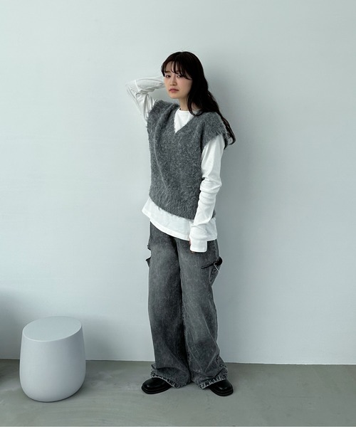 「feepur」 長(zhǎng)袖カットソー MEDIUM オフホワイト レディース