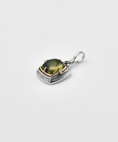 agete（アガット） チャーム シルバーアンバー／ジェットチャーム