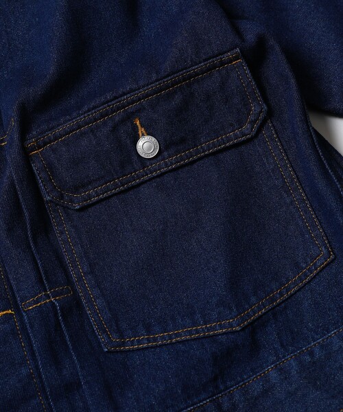 「FREAK'S STORE」 デニムジャケット LARGE ブラック メンズ_画像7