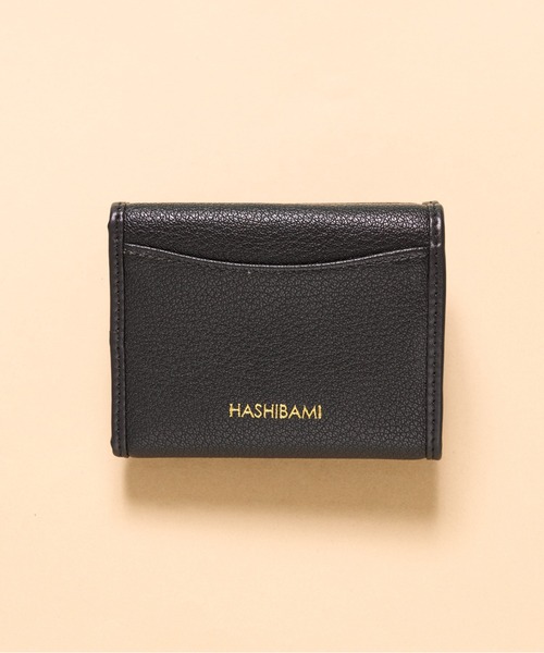 Hashibami（ハシバミ） 財布 「HASHIBAMI」レザーリボン 3つ折り財布