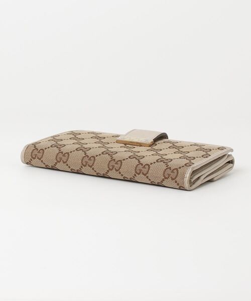 KB❗️GUCCI ブラウンレザー長財布 GUCCI 「GUCCI」 財布 - ブラウン レディース : ZOZOTOWN Yahoo