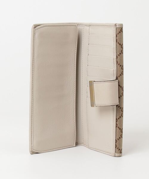 KB❗️GUCCI ブラウンレザー長財布 GUCCI 「GUCCI」 財布 - ブラウン レディース : ZOZOTOWN Yahoo