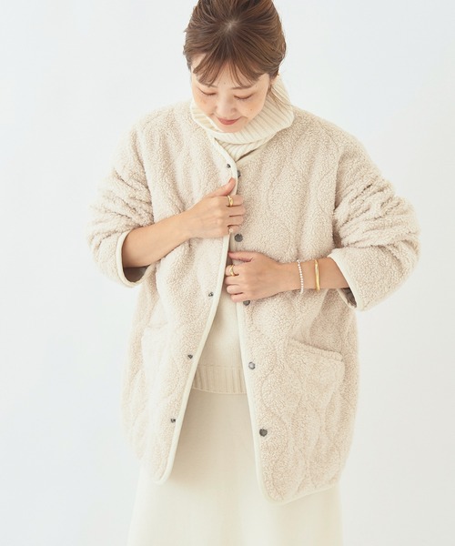 plage（プラージュ） ノーカラージャケット 36 ナチュラル レディース