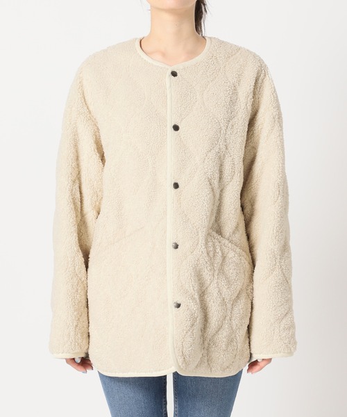 plage（プラージュ） ノーカラージャケット 36 ナチュラル レディース