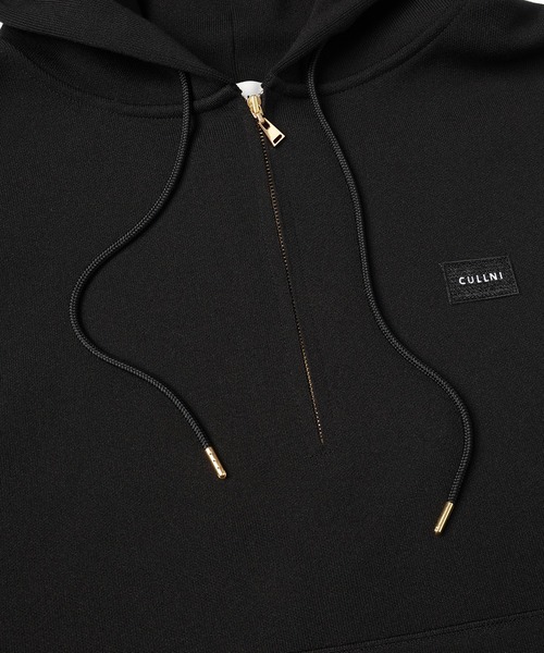 CULLNI パーカー Embroidery Patch Half Zip Knit Hoodie メンズ
