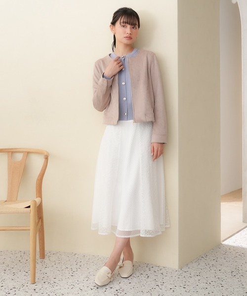 「TRUDEA」 ブルゾン MEDIUM ピンクベージュ レディース_画像5