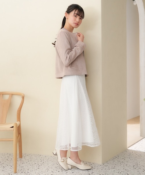 「TRUDEA」 ブルゾン MEDIUM ピンクベージュ レディース_画像8