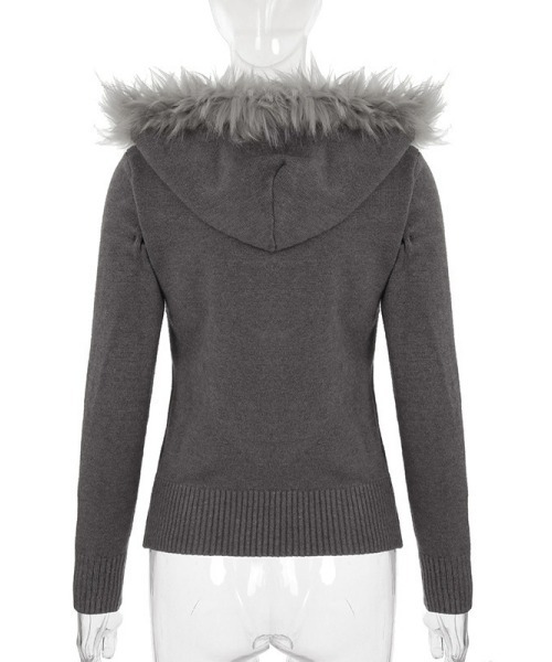 gossip!ロサンゼルス パーカー 「Y2Kガーリー」フェザーニットフーディ