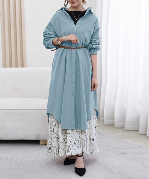 シャツワンピース ロングシャツワンピース : ZOZOTOWN Yahoo!店 - 通販