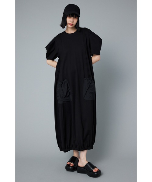 HeRIN.CYE 半袖ワンピース FREE ブラック レディース : ZOZOTOWN Yahoo